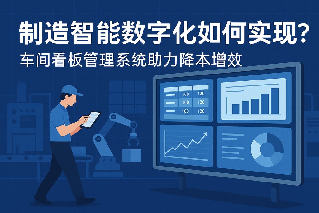 制造智能数字化如何实现？车间看板管理系统助力降本增效