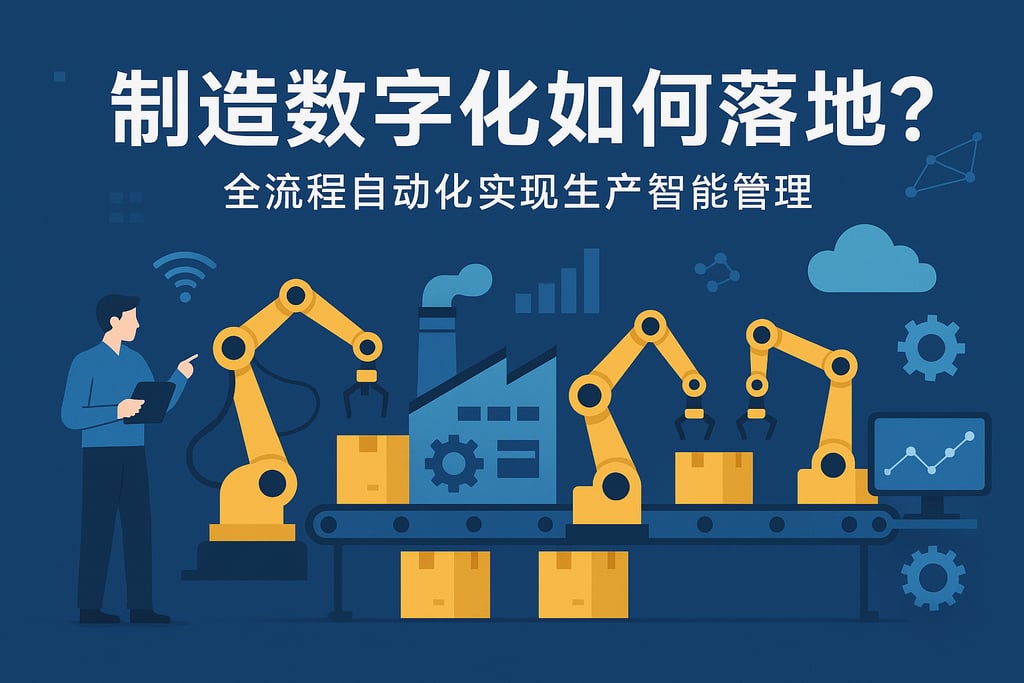 制造智能数字化如何落地？全流程自动化实现生产智能管理