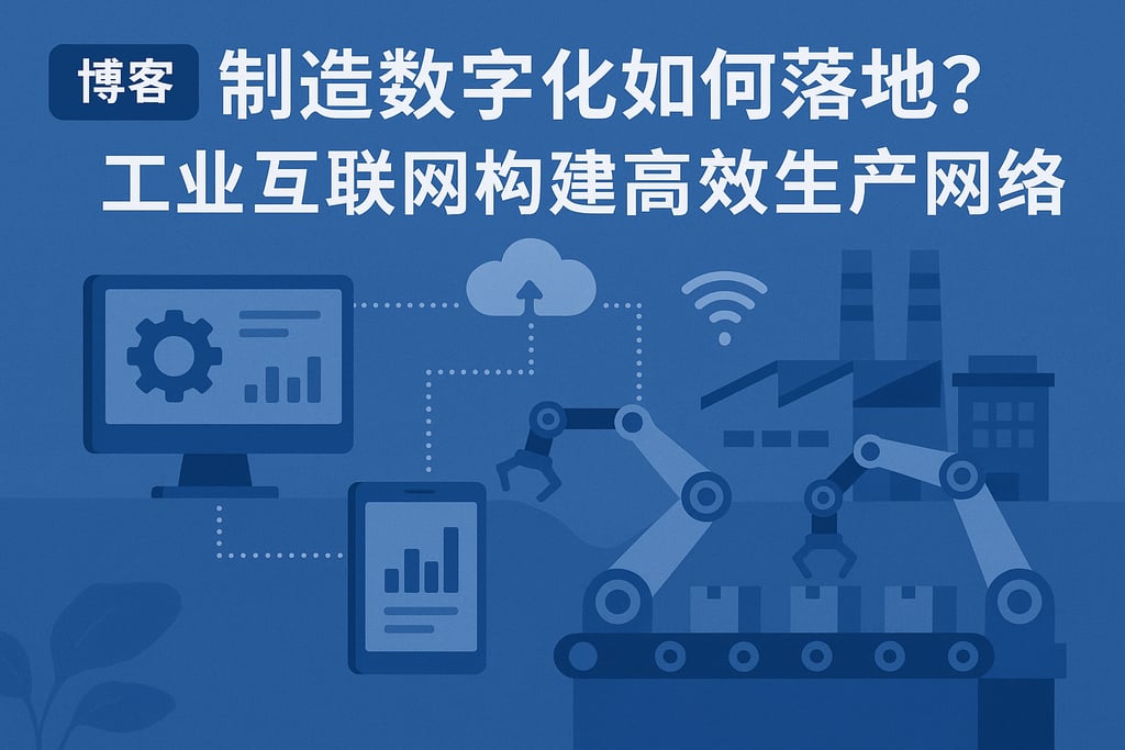 制造智能数字化如何落地？工业互联网构建高效生产网络