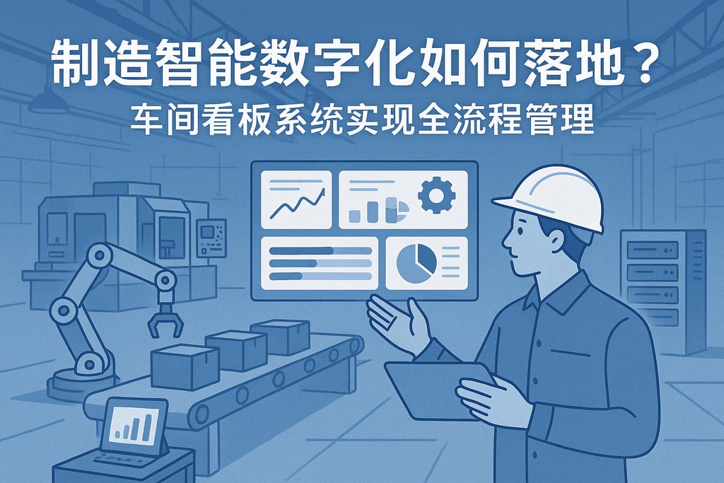 制造智能数字化如何落地？车间看板系统实现全流程管理