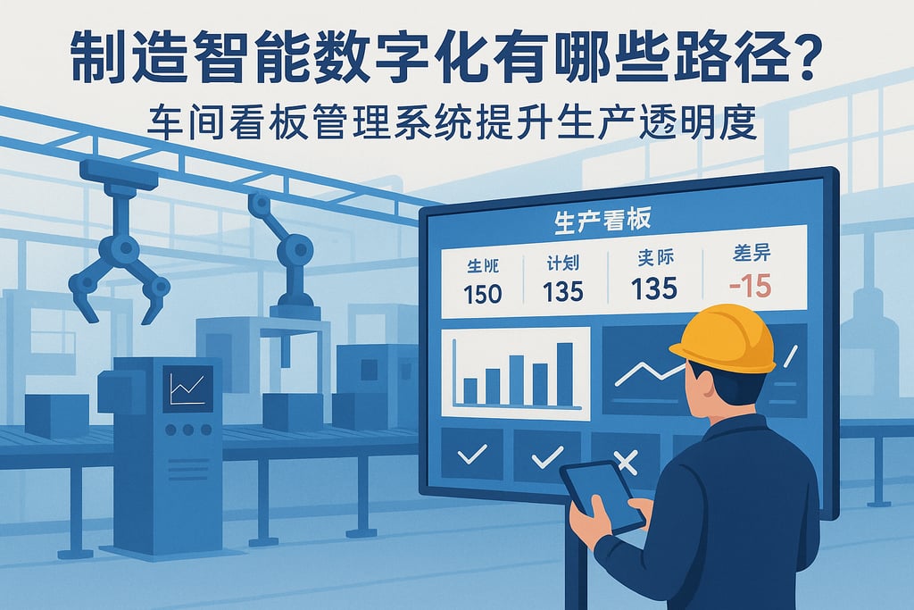 制造智能数字化有哪些路径？车间看板管理系统提升生产透明度