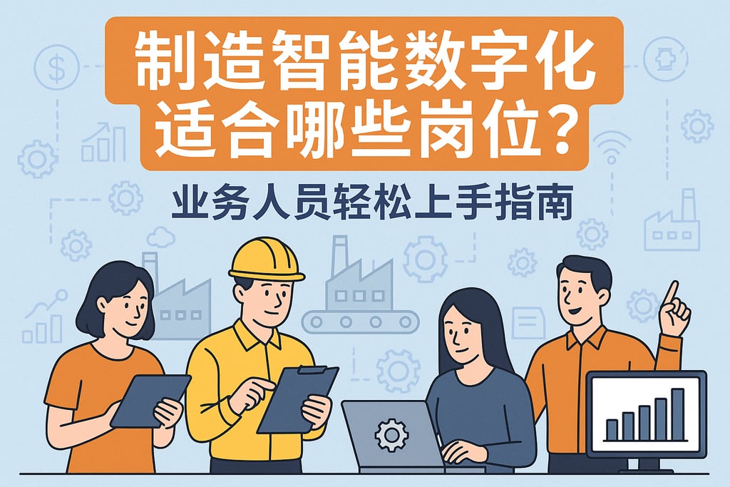 制造智能数字化适合哪些岗位？业务人员轻松上手指南