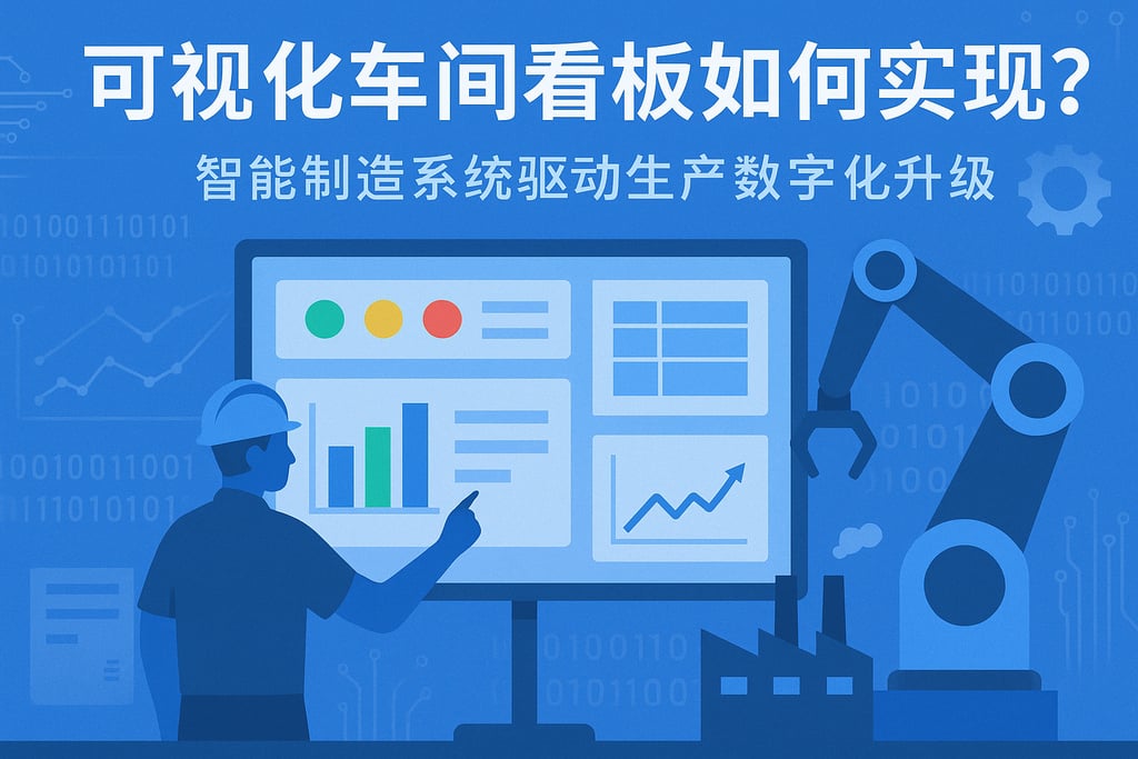 可视化车间看板如何实现？智能制造系统驱动生产数字化升级