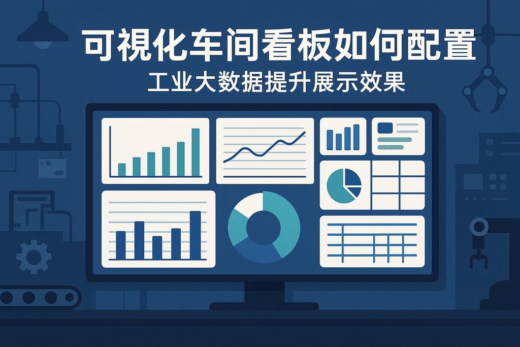 可视化车间看板如何配置图表？工业大数据提升展示效果