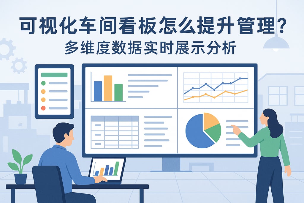 可视化车间看板怎么提升管理？多维度数据实时展示分析