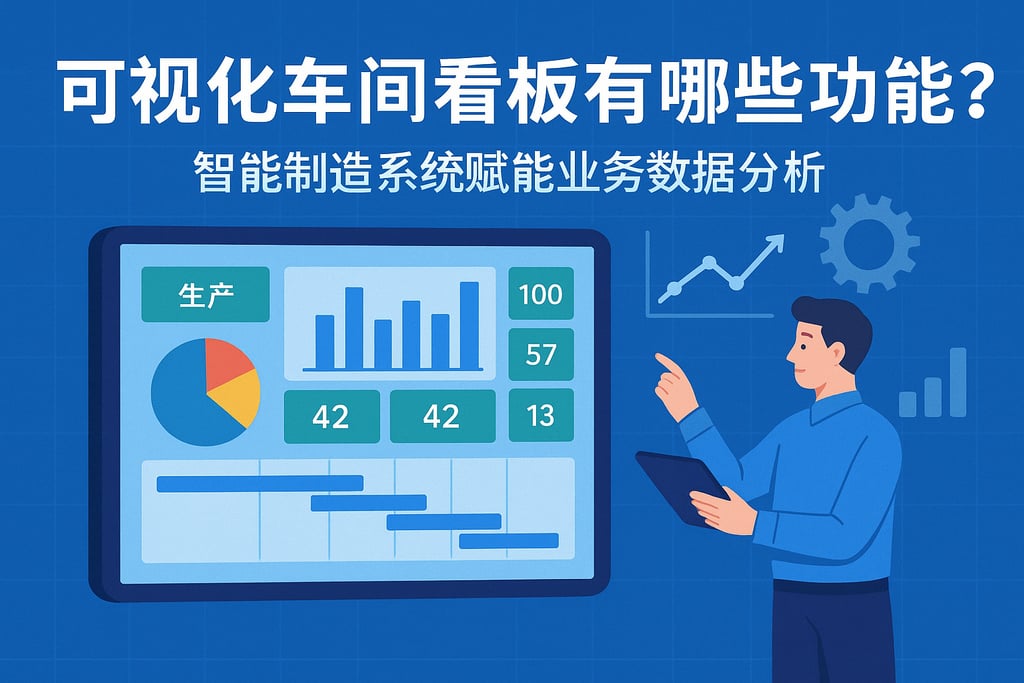 可视化车间看板有哪些功能？智能制造系统赋能业务数据分析