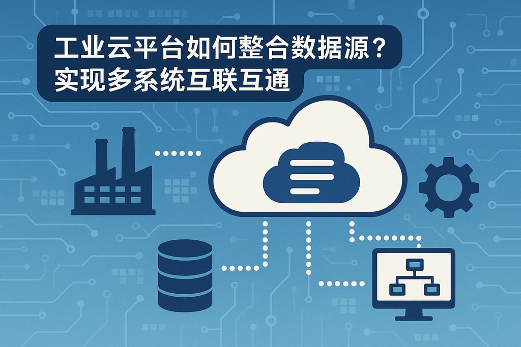 工业云平台如何整合数据源？实现多系统互联互通