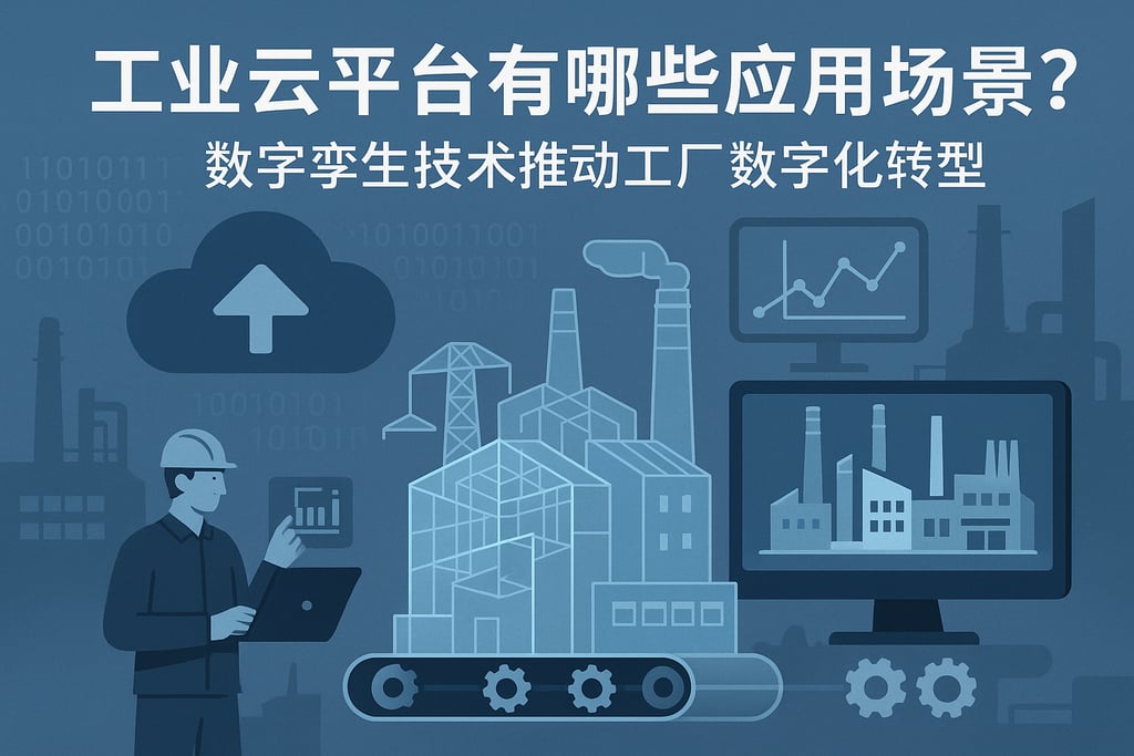 工业云平台有哪些应用场景？数字孪生技术推动工厂数字化转型