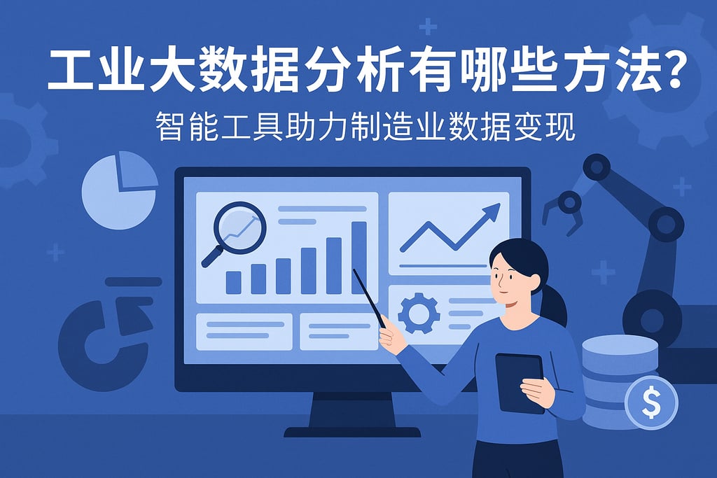 工业大数据分析有哪些方法？智能工具助力制造业数据变现