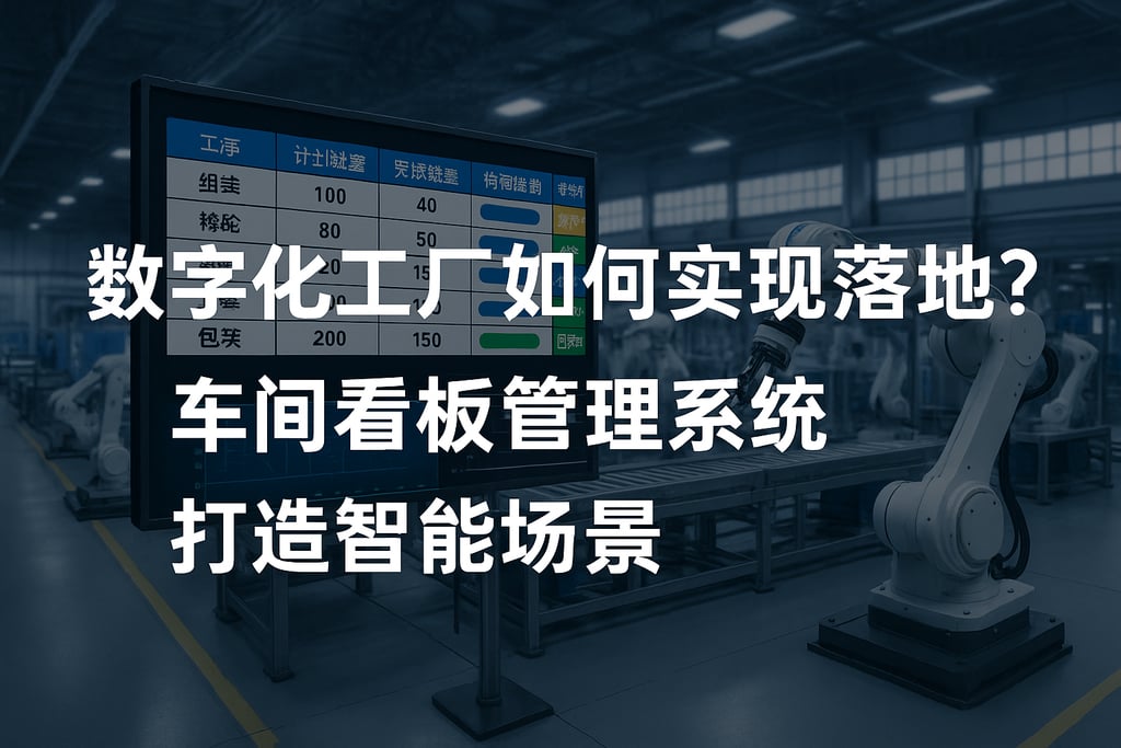 数字化工厂如何实现落地？车间看板管理系统打造智能场景
