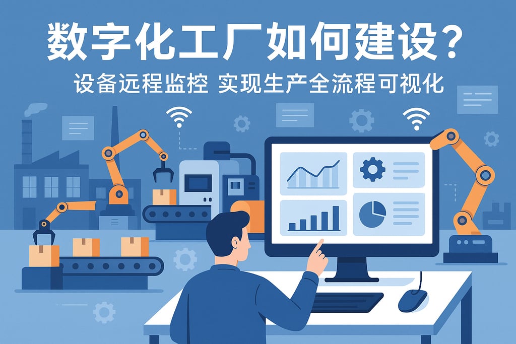 数字化工厂如何建设？设备远程监控实现生产全流程可视化
