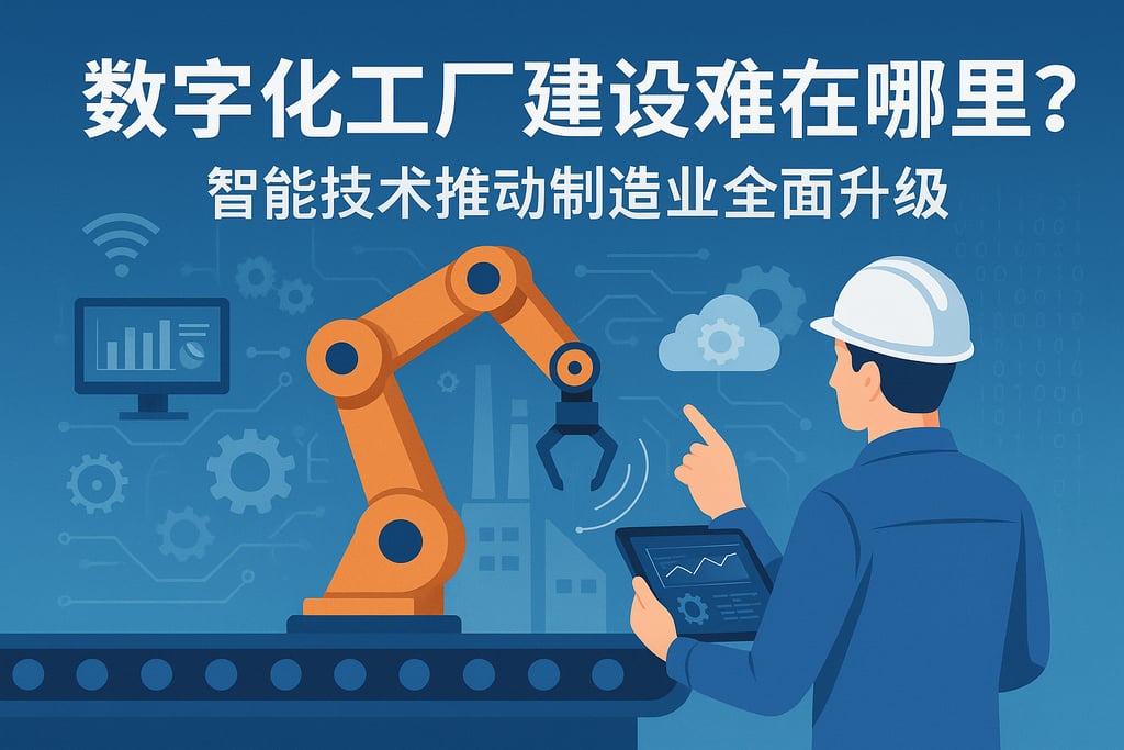 数字化工厂建设难在哪里？智能技术推动制造业全面升级