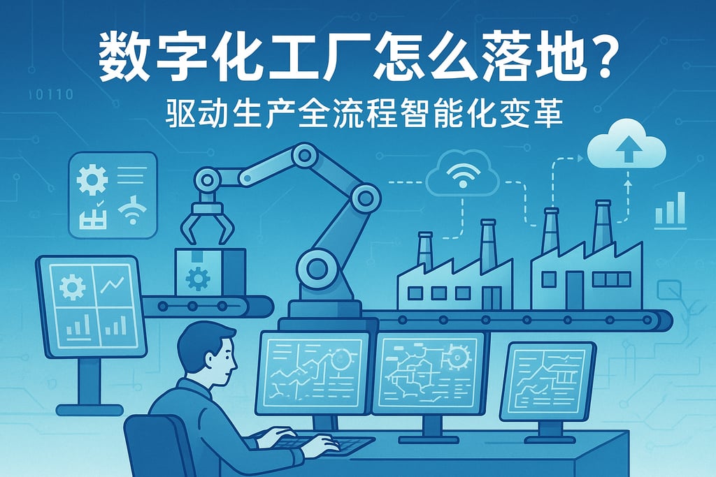 数字化工厂怎么落地？驱动生产全流程智能化变革
