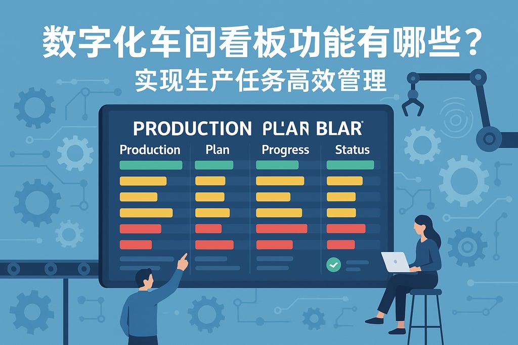 数字化车间看板功能有哪些？实现生产任务高效管理