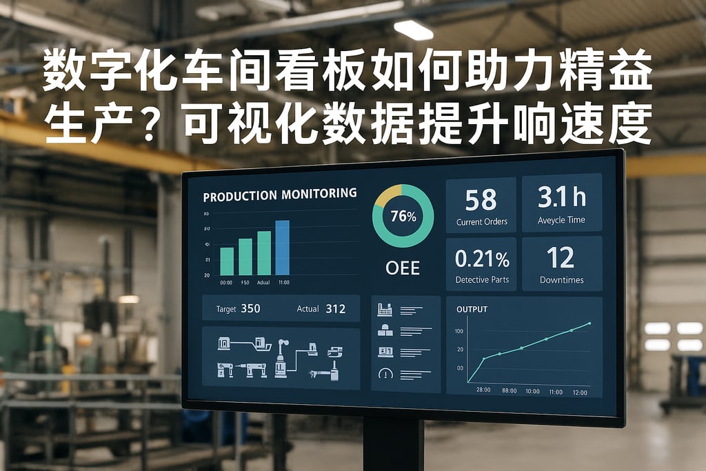 数字化车间看板如何助力精益生产？可视化数据提升响应速度