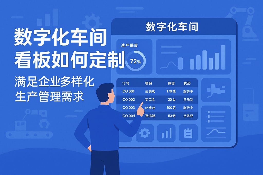 数字化车间看板如何定制？满足企业多样化生产管理需求