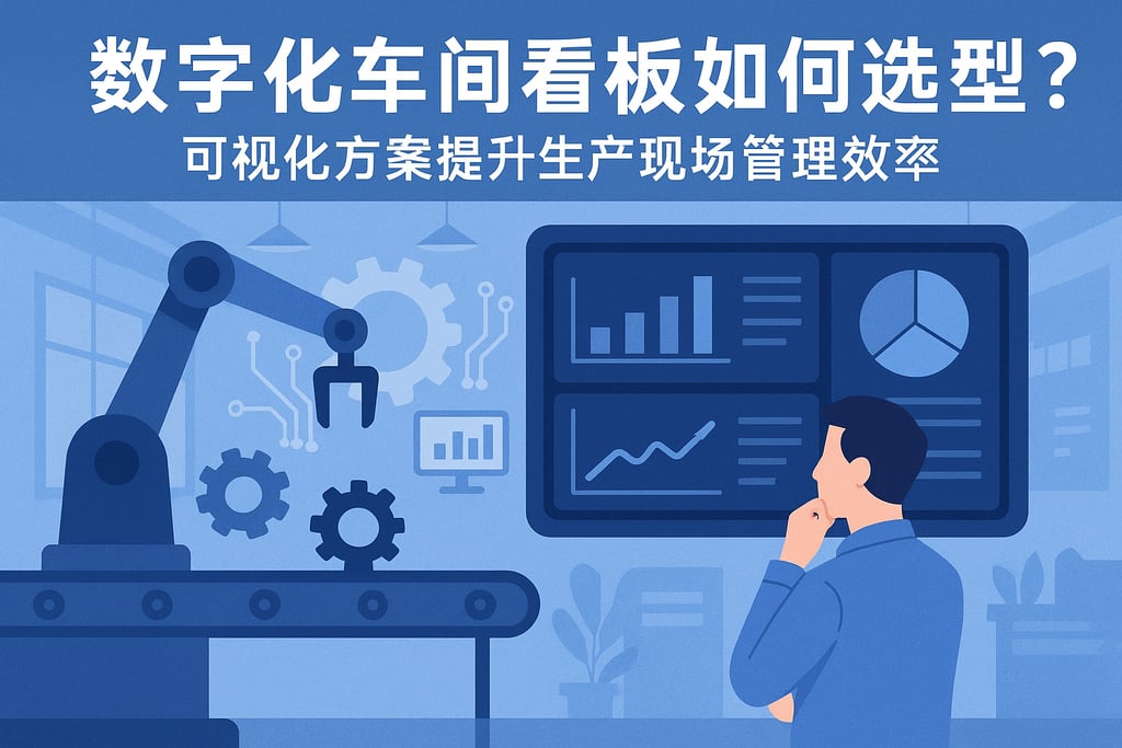 数字化车间看板如何选型？可视化方案提升生产现场管理效率