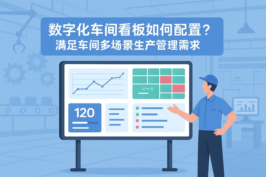 数字化车间看板如何配置？满足车间多场景生产管理需求