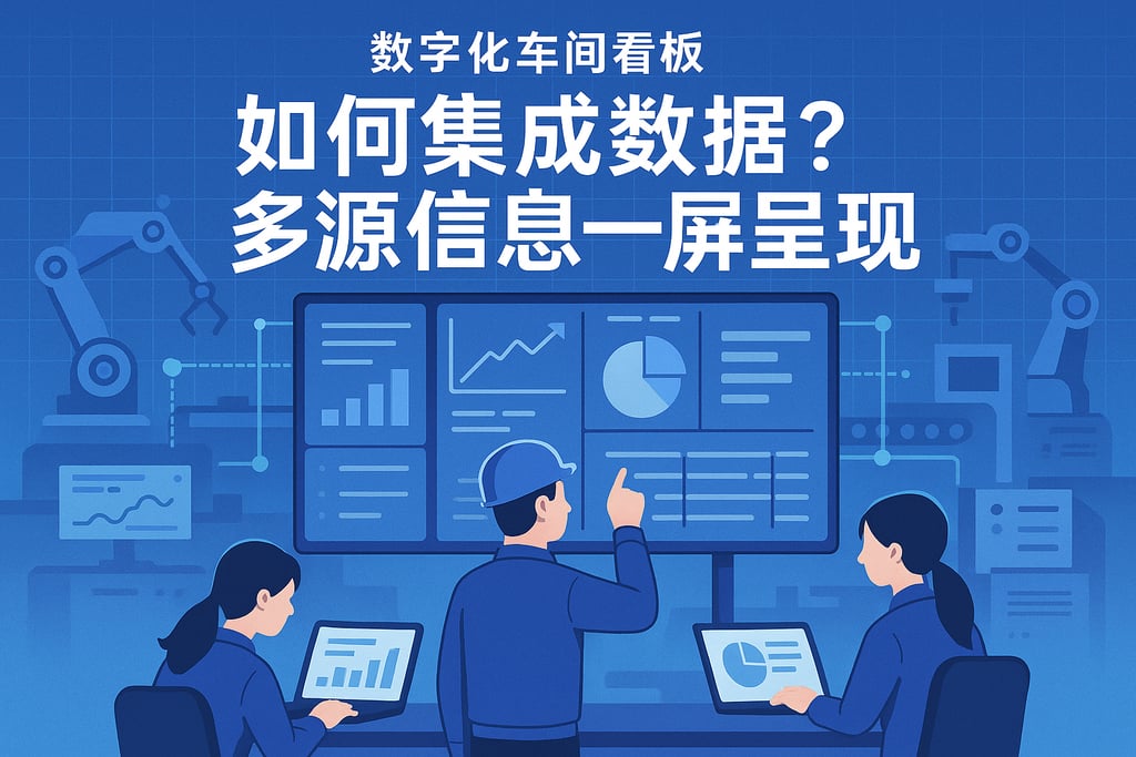 数字化车间看板如何集成数据？多源信息一屏呈现