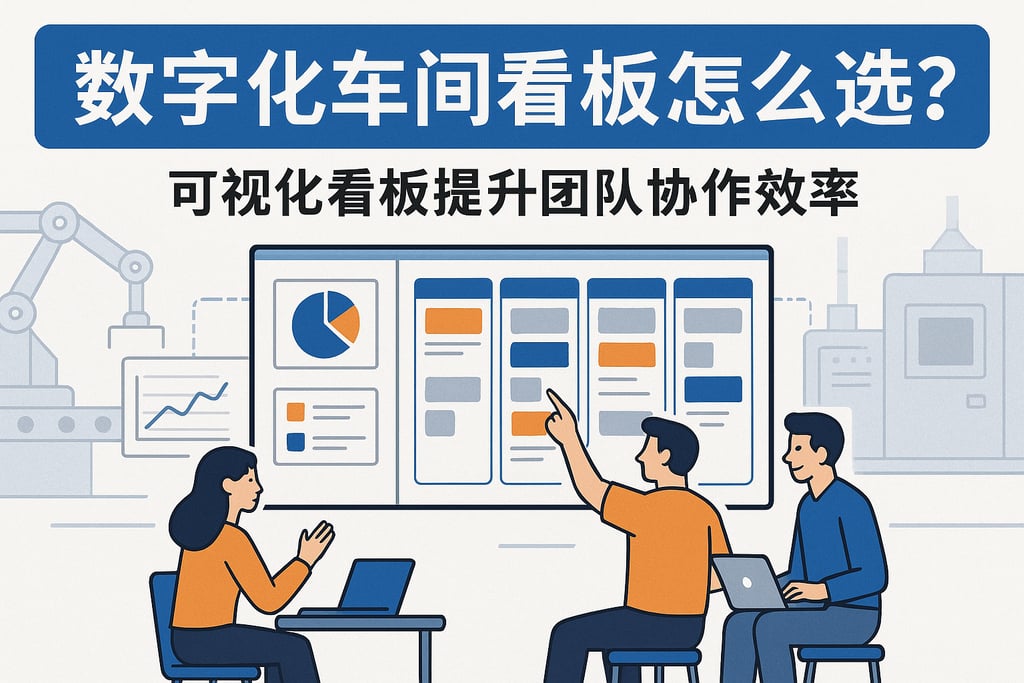 数字化车间看板怎么选？可视化看板提升团队协作效率