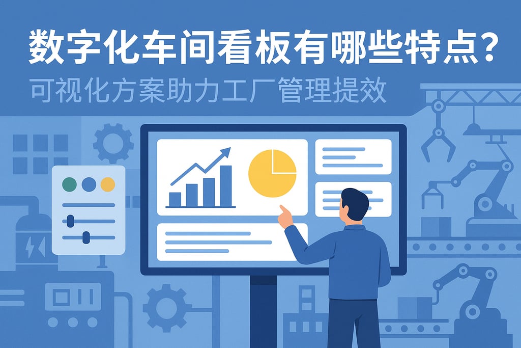 数字化车间看板有哪些特点？可视化方案助力工厂管理提效