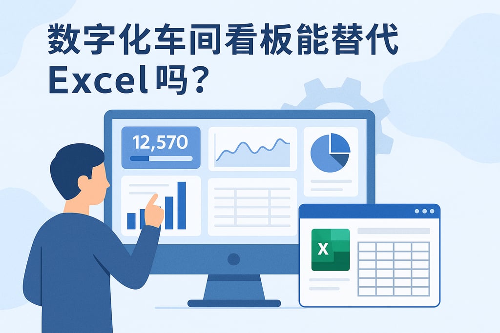 数字化车间看板能替代Excel吗？智能平台自动生成报表