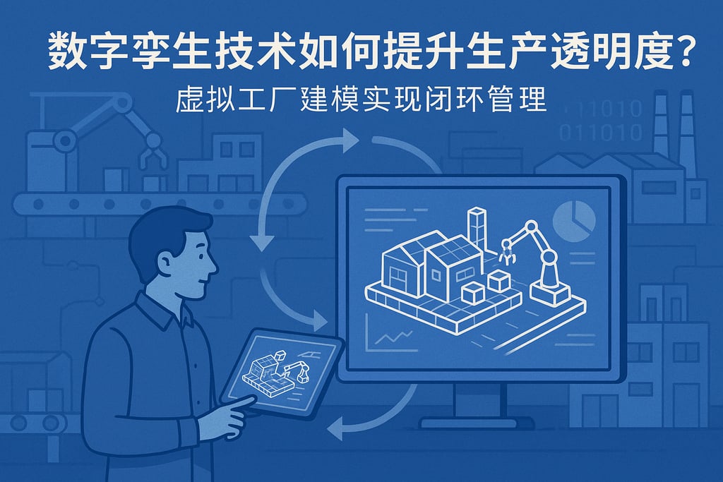 数字孪生技术如何提升生产透明度？虚拟工厂建模实现闭环管理