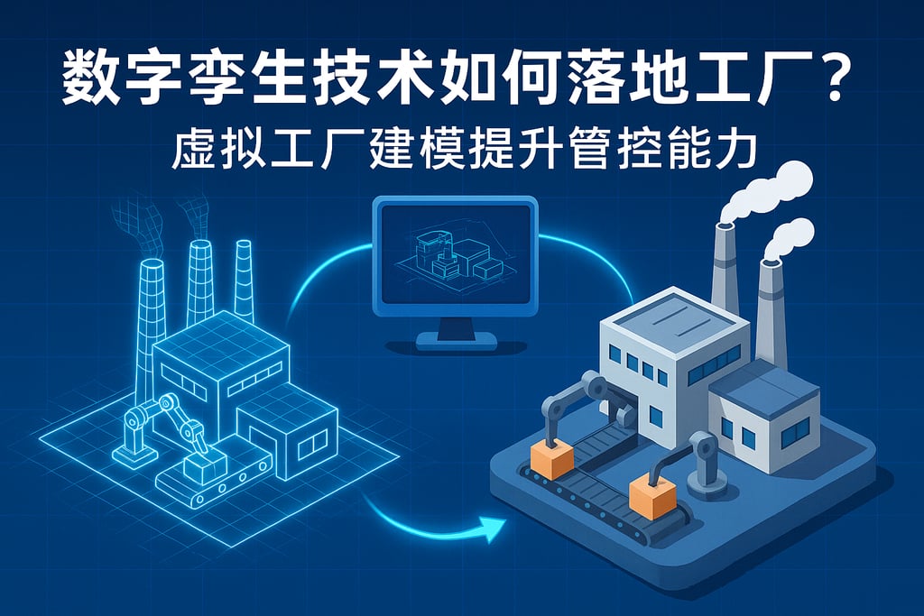 数字孪生技术如何落地工厂？虚拟工厂建模提升管控能力
