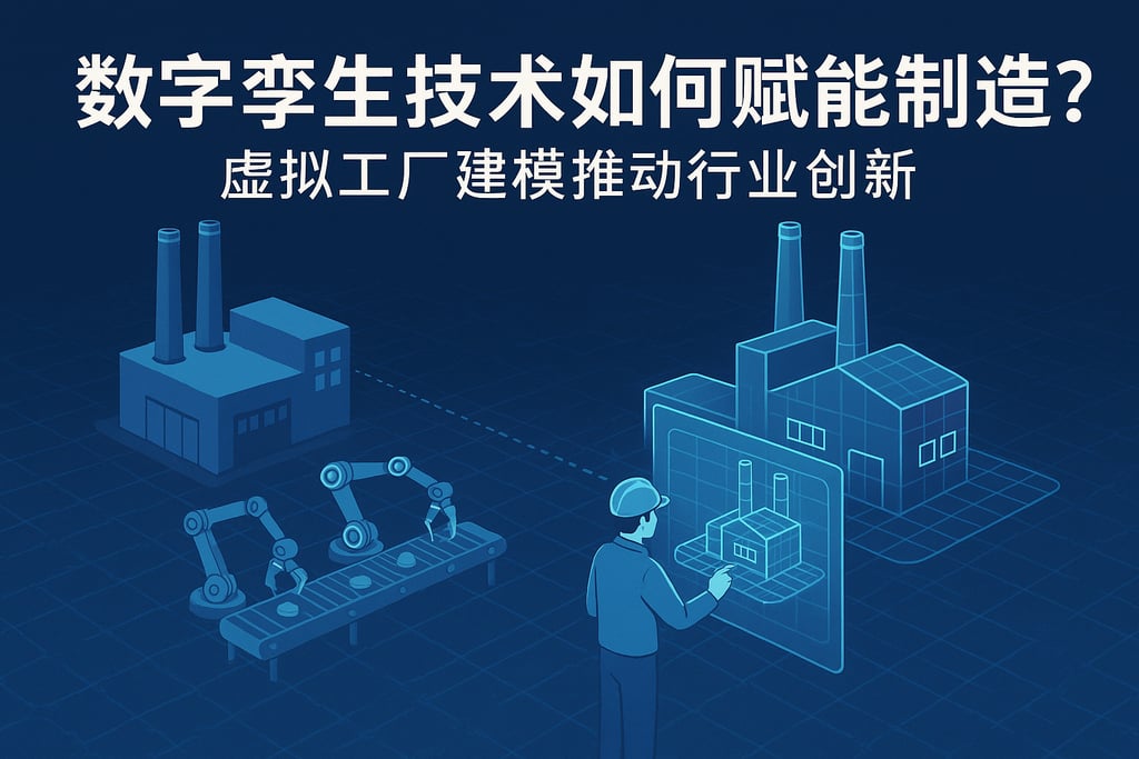 数字孪生技术如何赋能制造？虚拟工厂建模推动行业创新
