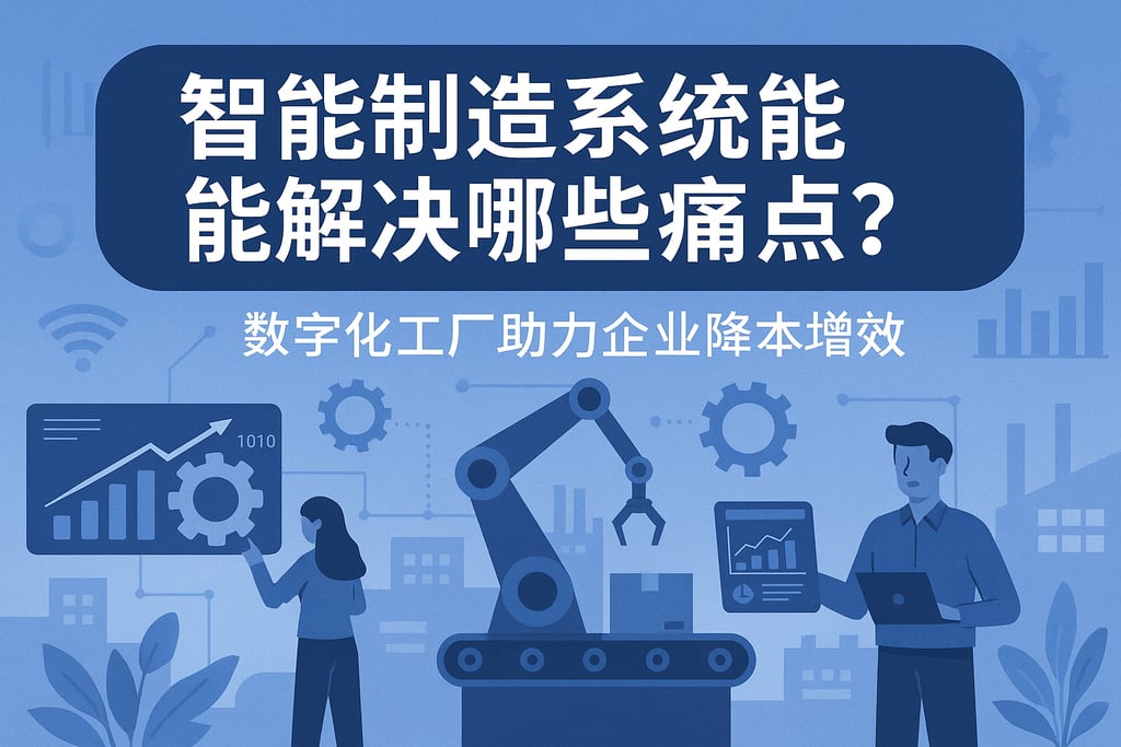 智能制造系统能解决哪些痛点？数字化工厂助力企业降本增效