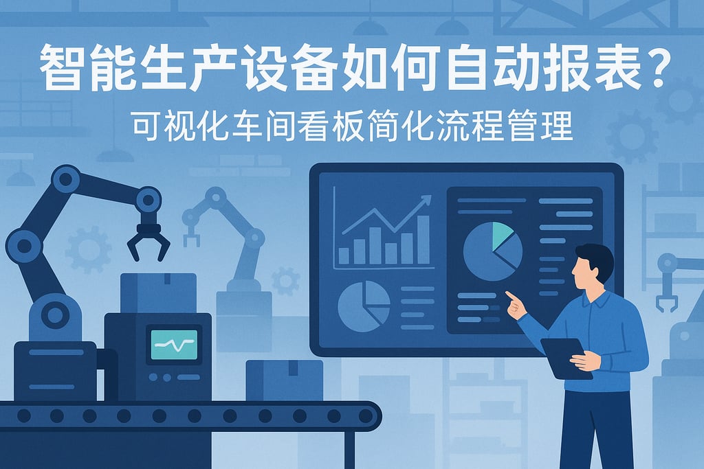 智能生产设备如何自动报表？可视化车间看板简化流程管理