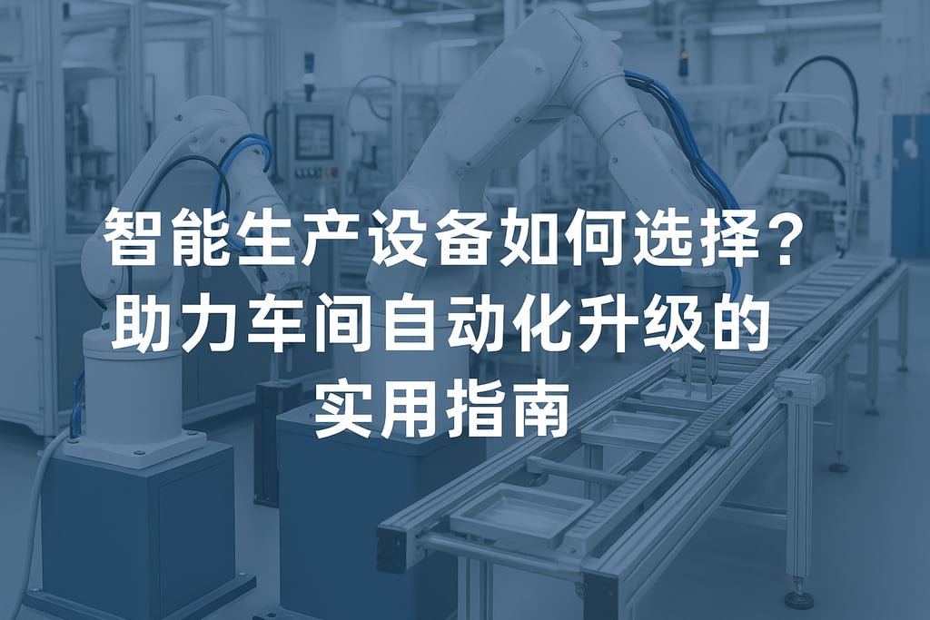 智能生产设备如何选择？助力车间自动化升级的实用指南