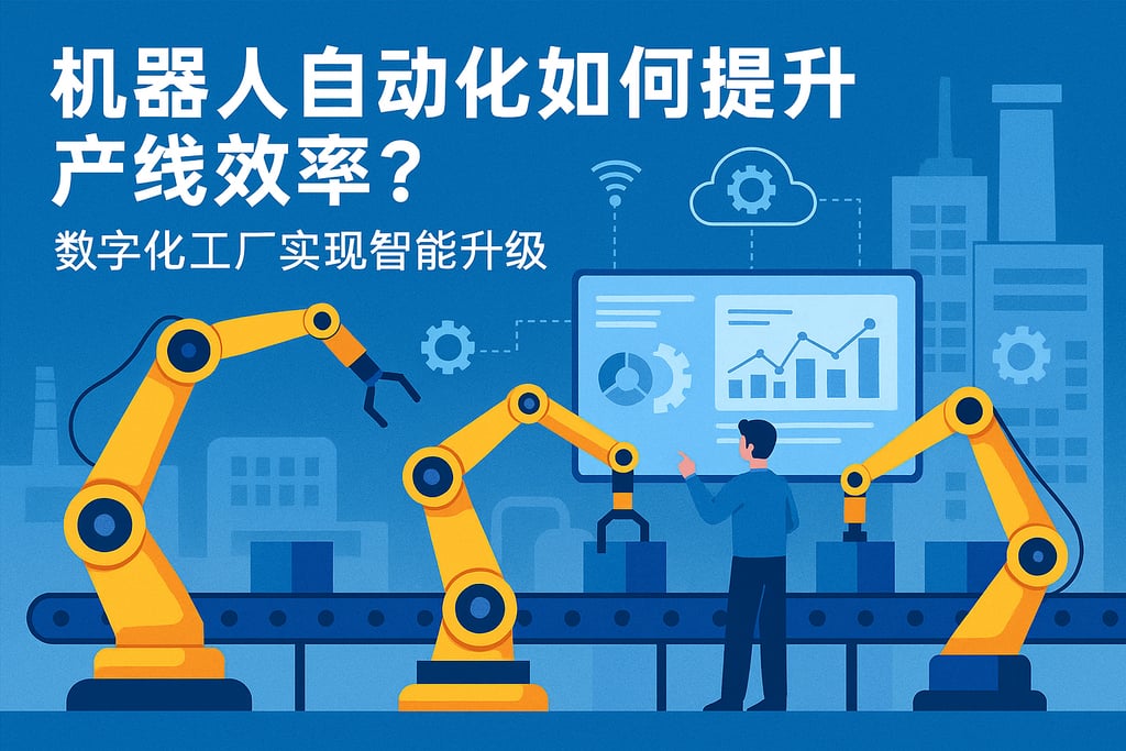 机器人自动化如何提升产线效率？数字化工厂实现智能升级