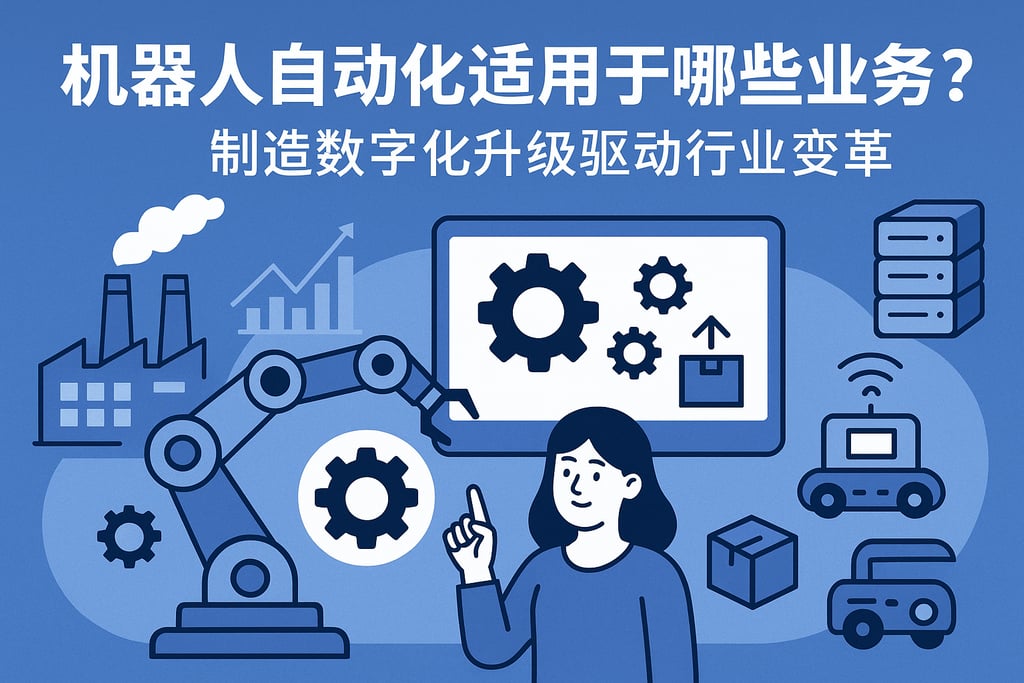机器人自动化适用于哪些业务？制造数字化升级驱动行业变革