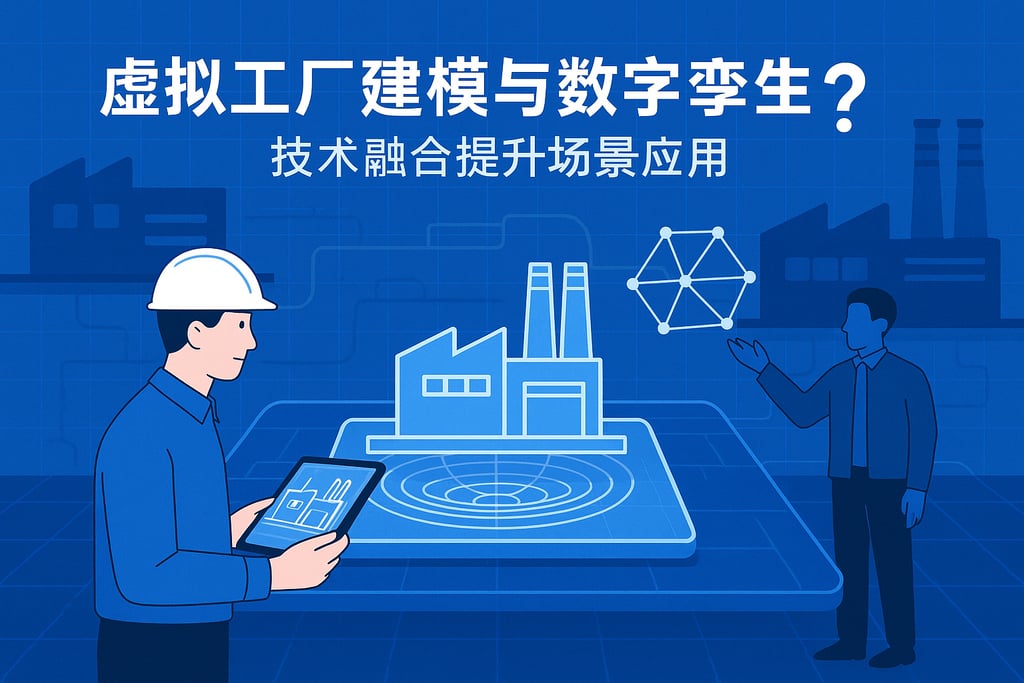 虚拟工厂建模与数字孪生有何区别？技术融合提升场景应用