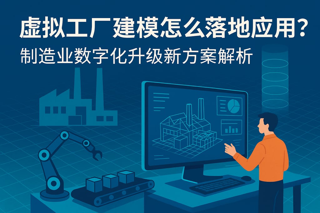 虚拟工厂建模怎么落地应用？制造业数字化升级新方案解析