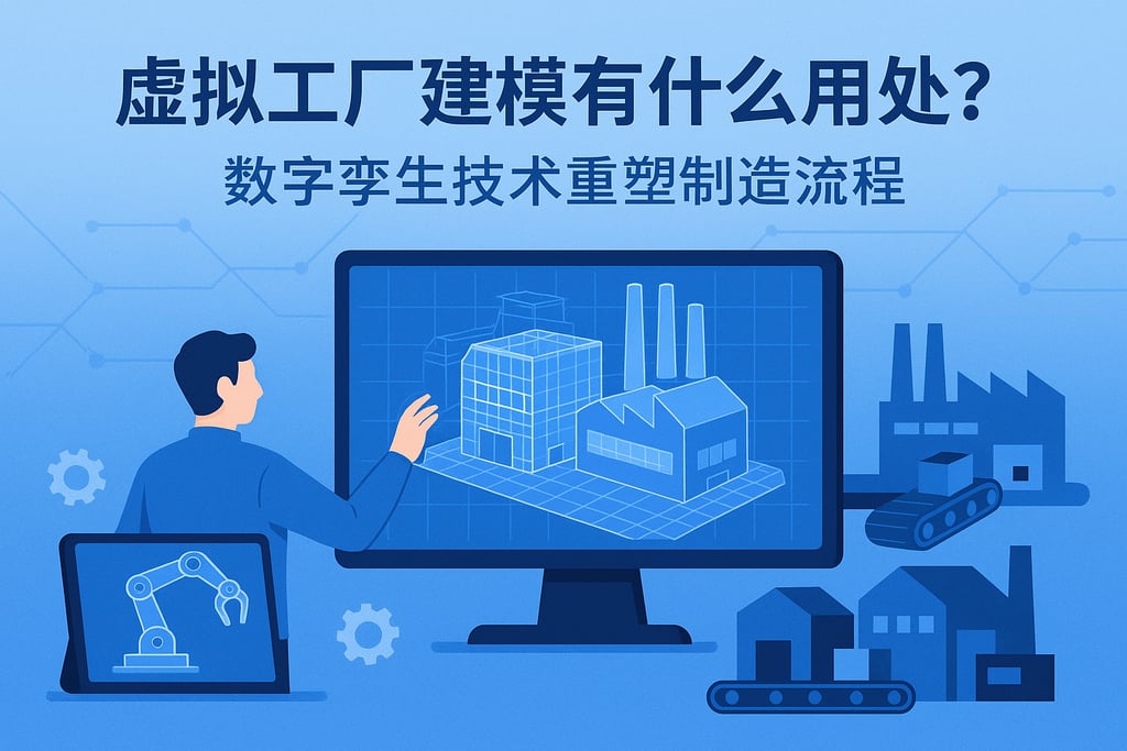 虚拟工厂建模有什么用处？数字孪生技术重塑制造流程