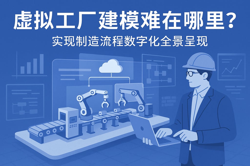 虚拟工厂建模难在哪里？实现制造流程数字化全景呈现