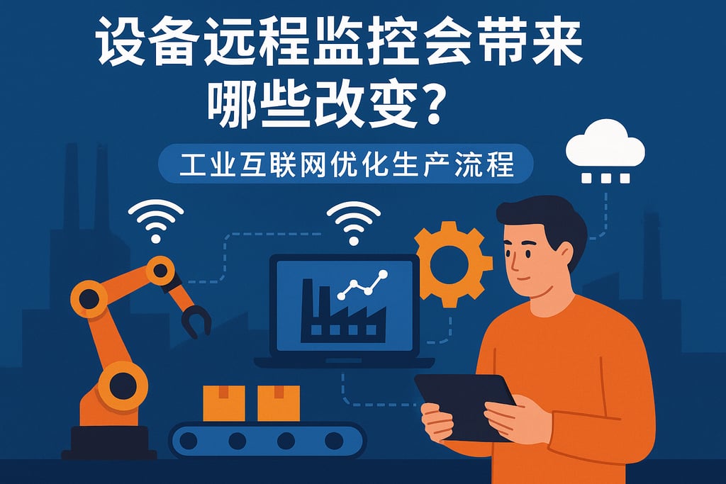 设备远程监控会带来哪些改变？工业互联网优化生产流程