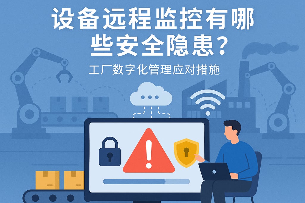 设备远程监控有哪些安全隐患？工厂数字化管理应对措施