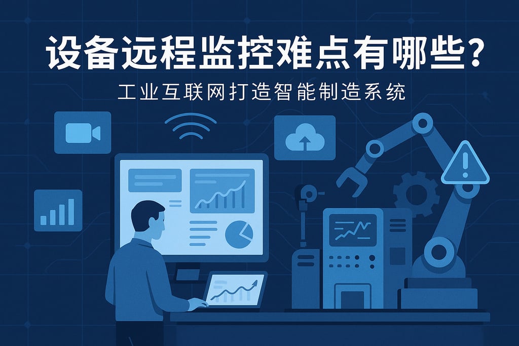 设备远程监控难点有哪些？工业互联网打造智能制造系统