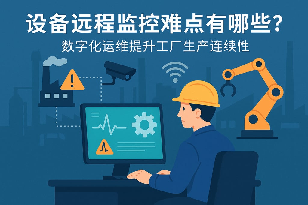 设备远程监控难点有哪些？数字化运维提升工厂生产连续性