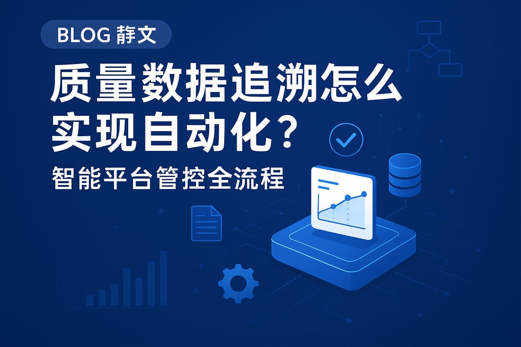 质量数据追溯怎么实现自动化？智能平台管控全流程