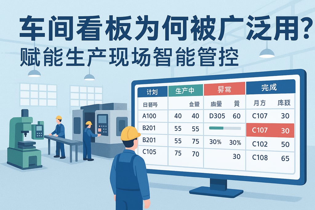 车间看板为何被广泛应用？赋能生产现场智能管控