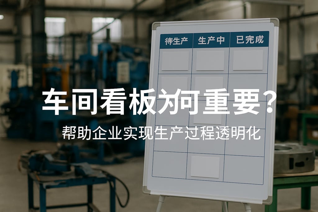 车间看板为何重要？帮助企业实现生产过程透明化