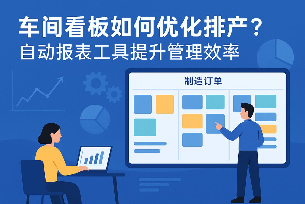 车间看板如何优化排产？自动报表工具提升管理效率