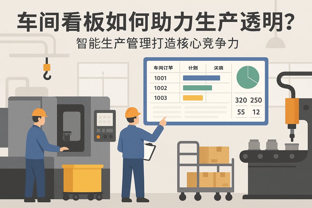 车间看板如何助力生产透明？智能生产管理打造核心竞争力