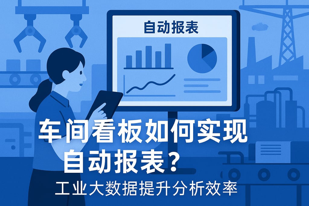 车间看板如何实现自动报表？工业大数据提升分析效率