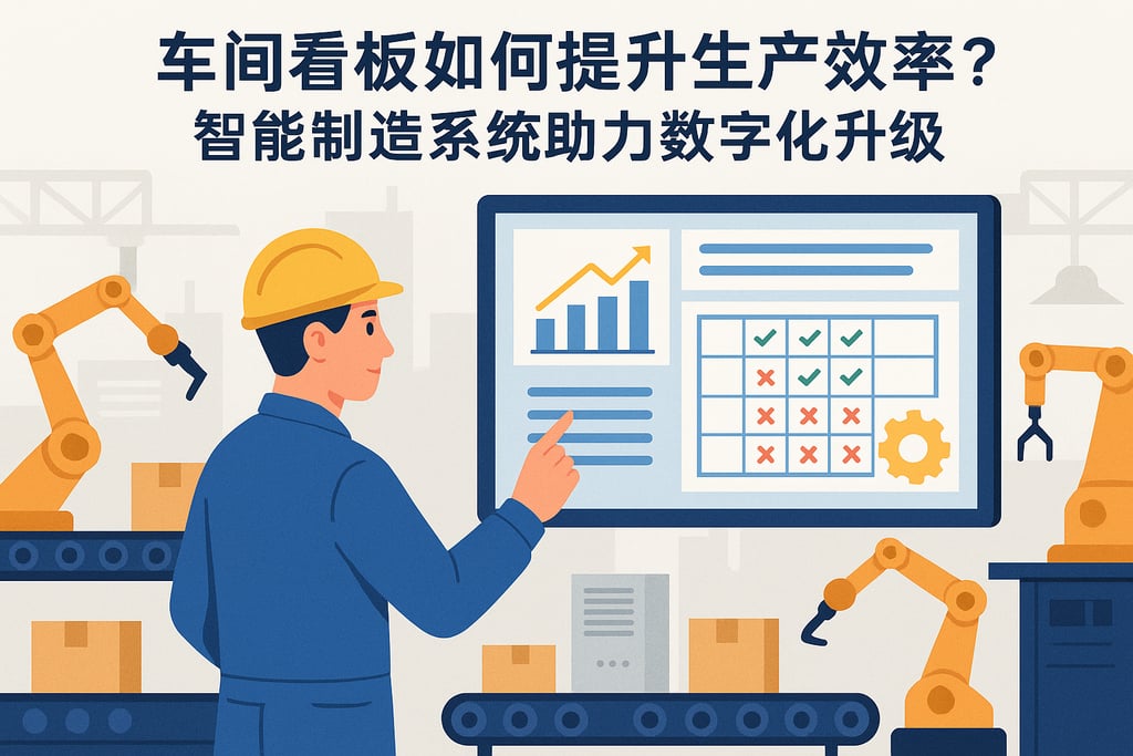 车间看板如何提升生产效率？智能制造系统助力数字化升级