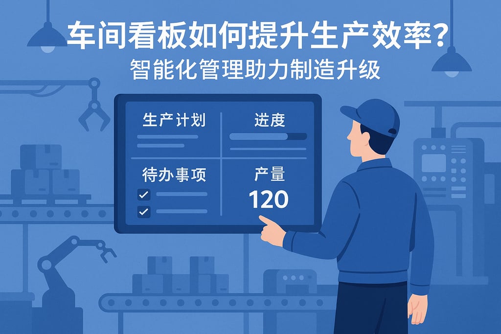 车间看板如何提升生产效率？智能化管理助力制造升级